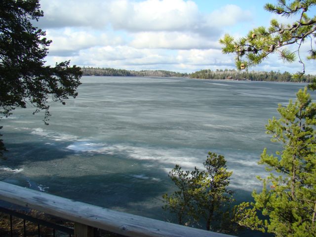Looking north out in front of the resort